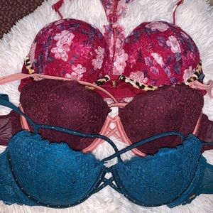 Bundle of 3 PINK Date Push-Up bras